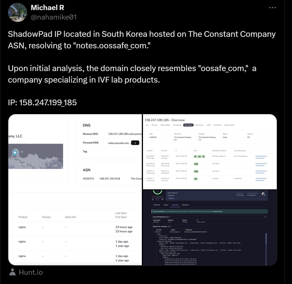 Tails from the Shadow: APT-41 Injecting ShadowPad with Sideloading